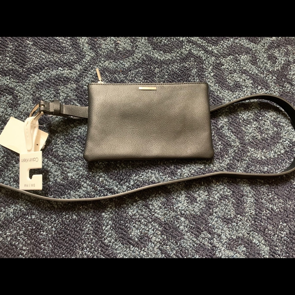 Calvin Klein belt bag black (soft leather) NWT